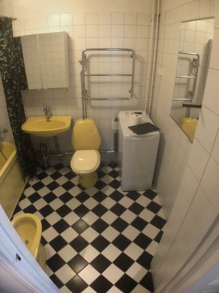 M5 Bygg badrumsrenovering Kungsholmen - före renovering